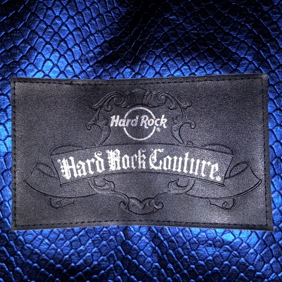 Hard Rock Cafe Bags Hard Rock Couture Large Blue Snake Tote Bag